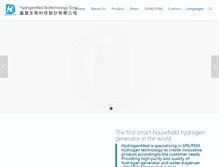 Tablet Screenshot of hydrogenmed.com